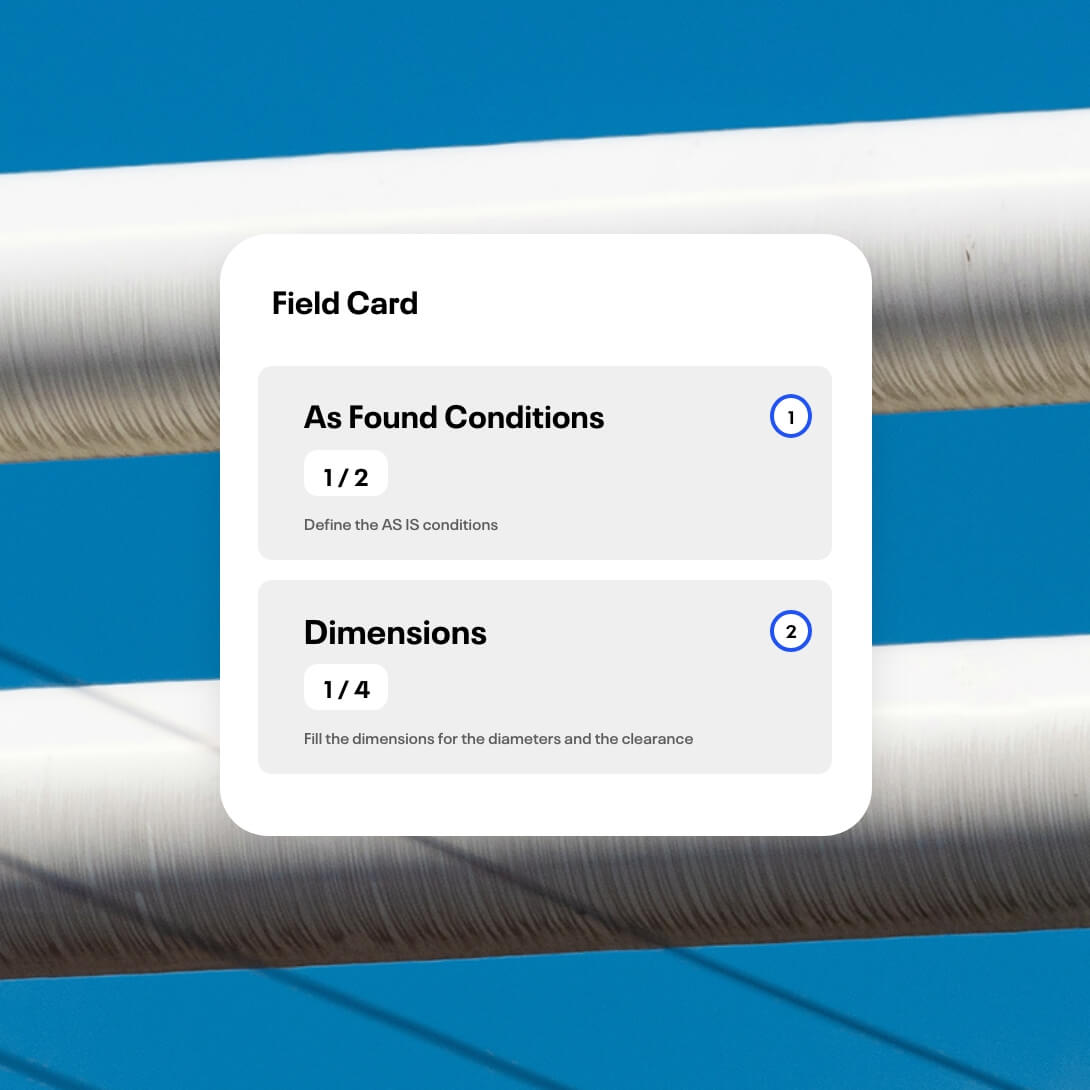 field card showing dynamic forms ims rcm software