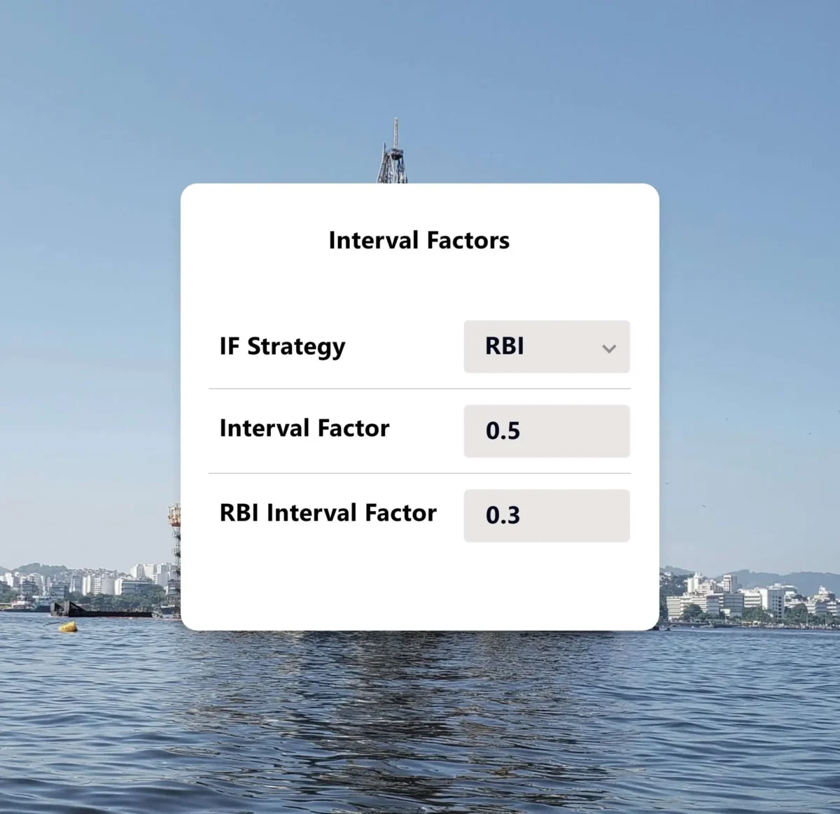 interval factor selection